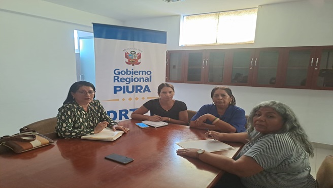 DRTPE Piura se reunieron con representantes de la Gerencia de Desarrollo Social para coordinar la visita del Ministro de Justicia.