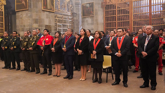 Corte Superior de Justicia de Cusco por segunda vez rindió homenaje al Taytacha de los Temblores 2024