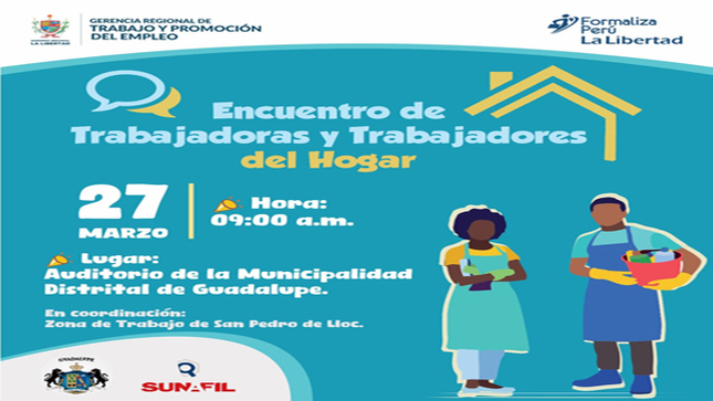  Ven y participa del Encuentro de Trabajadoras y Trabajadores del hogar, te esperamos este 27 de marzo a las 9:00 a.m. 