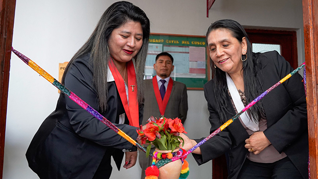 Presidenta de la Corte de Cusco inauguró y puso en funcionamiento Juzgado de Investigación Preparatoria Transitorio