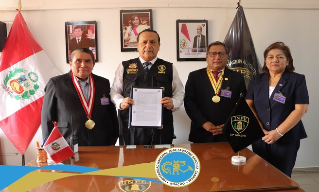 La UNJFSC y el Instituto Nacional Penitenciario del Perú a través del Penitenciario de Huacho firmaron un importante convenio Específico de Cooperación Interinstitucional