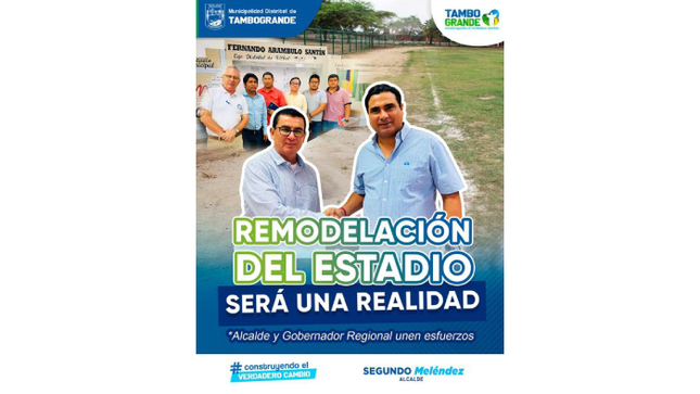 Remodelación Del Estadio De Tambogrande Será una Realidad