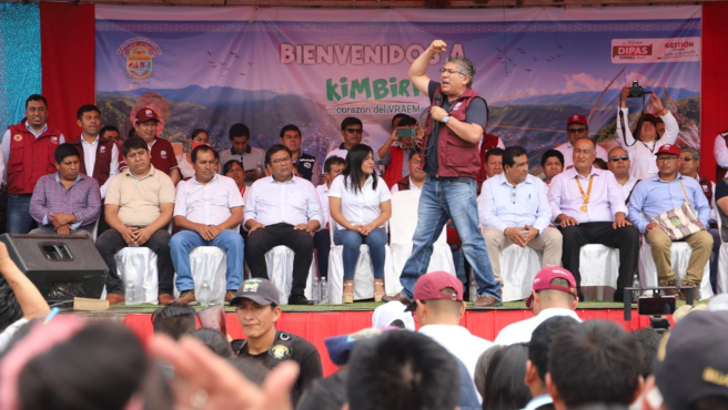 Consejeros Regionales representantes por la provincia de la Convención presentes en Mesa Técnica en favor de los distritos de Pichari y Kuimbiri