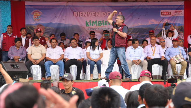 Consejeros Regionales representantes por la provincia de la Convención presentes en Mesa Técnica en favor de los distritos de Pichari y Kuimbiri 