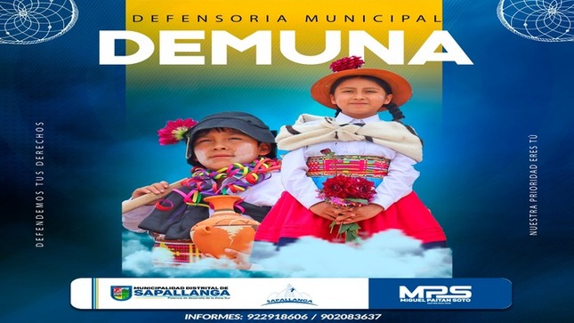 Servicios que ofrece DEMUNA - Sapallanga