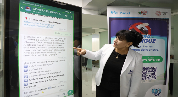 EsSalud lanza ChatBot para prevenir y detectar casos de dengue a nivel nacional con el uso de inteligencia artificial