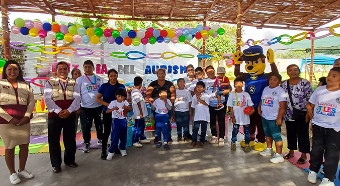 Municipalidad de Aucallama realiza jornada en el Día Mundial de Concienciación Sobre el Autismo.