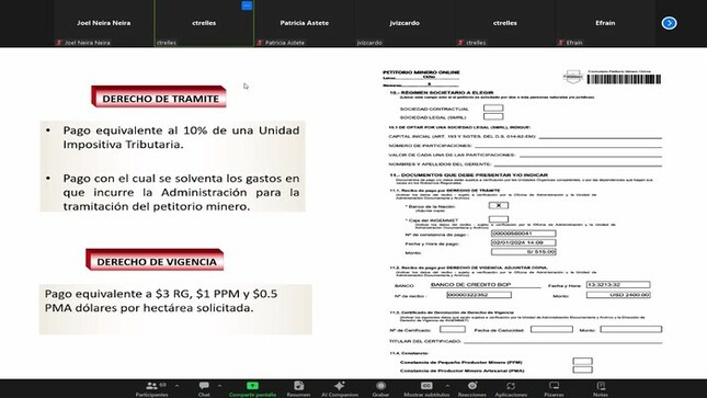 Tercer día de Capacitación Virtual realizado por Ingemmet