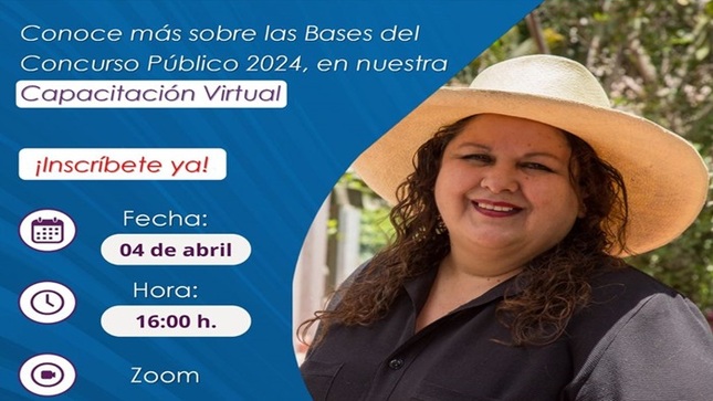 La finalidad de este programa es brindar un subvención económica no rembolsable de S/. 79.621 su finalidad es promover la creación, desarrollo y consolidación de emprendimiento privados vinculados a la actividad turística que contemplan aspectos de conservación, uso sostenible, desarrollo económico y desarrollo de espacio turístico
Inscríbete en nuestra capacitación virtual
Registro: https://us02web.zoom.us/meeting/register/tZcoc-mvqj4iGdJcUGf2dAd0H3Mm4L40auLf?fbclid=IwAR2p5xfNQWVBArJ2hNcyQcZT6FewXFcc5M3UHTtsnVh1vu4qFNy1b5HuUaY_aem_ATkc7jlcwbfd7LyIhGXx8yOWcJNC6O1dZ1s5u6VhKwMrIV4zSDGhGeGewykjYcehPWdbZwscZ1t5xiJY1ouM8ebt
Fecha: 04 de abril
Hora: 16:00 horas
¡Te esperamos!
#EnGestionChavelonEsLaSolucion 

𝑺𝒆 𝒂𝒈𝒓𝒂𝒅𝒆𝒄𝒆 𝒔𝒖 𝒅𝒊𝒇𝒖𝒔𝒊𝒐́𝒏 / 𝑼𝒏𝒊𝒅𝒂𝒅 𝒅𝒆 𝑰𝒎𝒂𝒈𝒆𝒏 𝑰𝒏𝒔𝒕𝒊𝒕𝒖𝒄𝒊𝒐𝒏𝒂𝒍