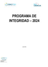 Vista preliminar de documento PROGRAMA DE INTEGRIDAD DE PROCIENCIA 2024