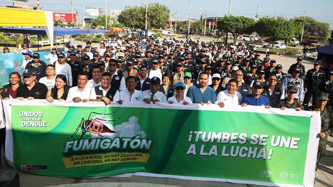 Fumigatón: en Tumbes más de 300 brigadas intervienen casa por casa para eliminar zancudo transmisor del dengue