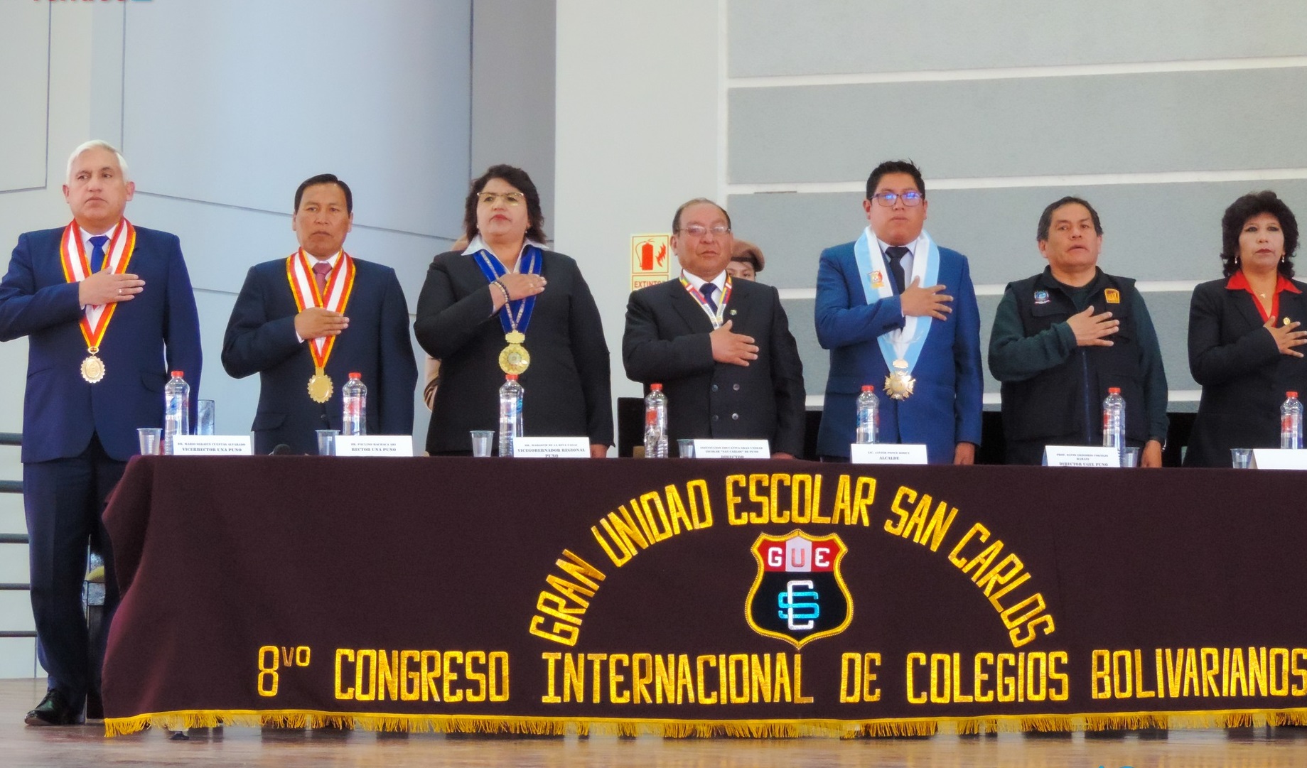 Concejo Municipal de Puno participó en la inauguración del VIII Congreso Internacional de Colegios Bolivarianos
