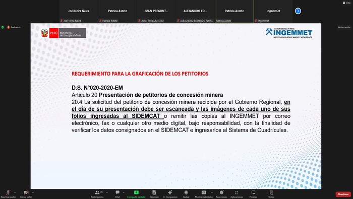 Cierre de 1ra. Capacitación Virtual 2024 - Ingemmet