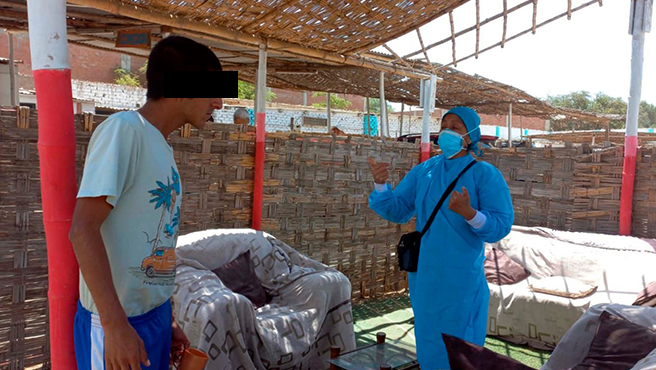 Personal de Salud realiza Visitas Domiciliarias para combatir la Tuberculosis