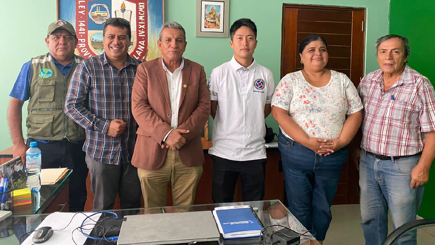 Municipalidad da la bienvenida a voluntario japones
