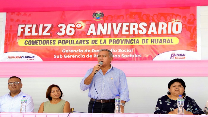celebraciΓ³n del 36Β° aniversario de los comedores populares