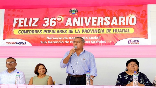 celebración del 36° aniversario de los comedores populares