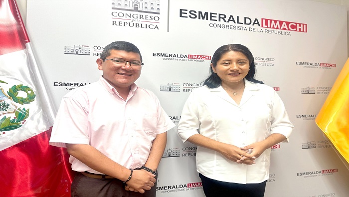 reuniΓ³n de trabajo con congresista de la RepΓΊblica Esmeralda Limachi