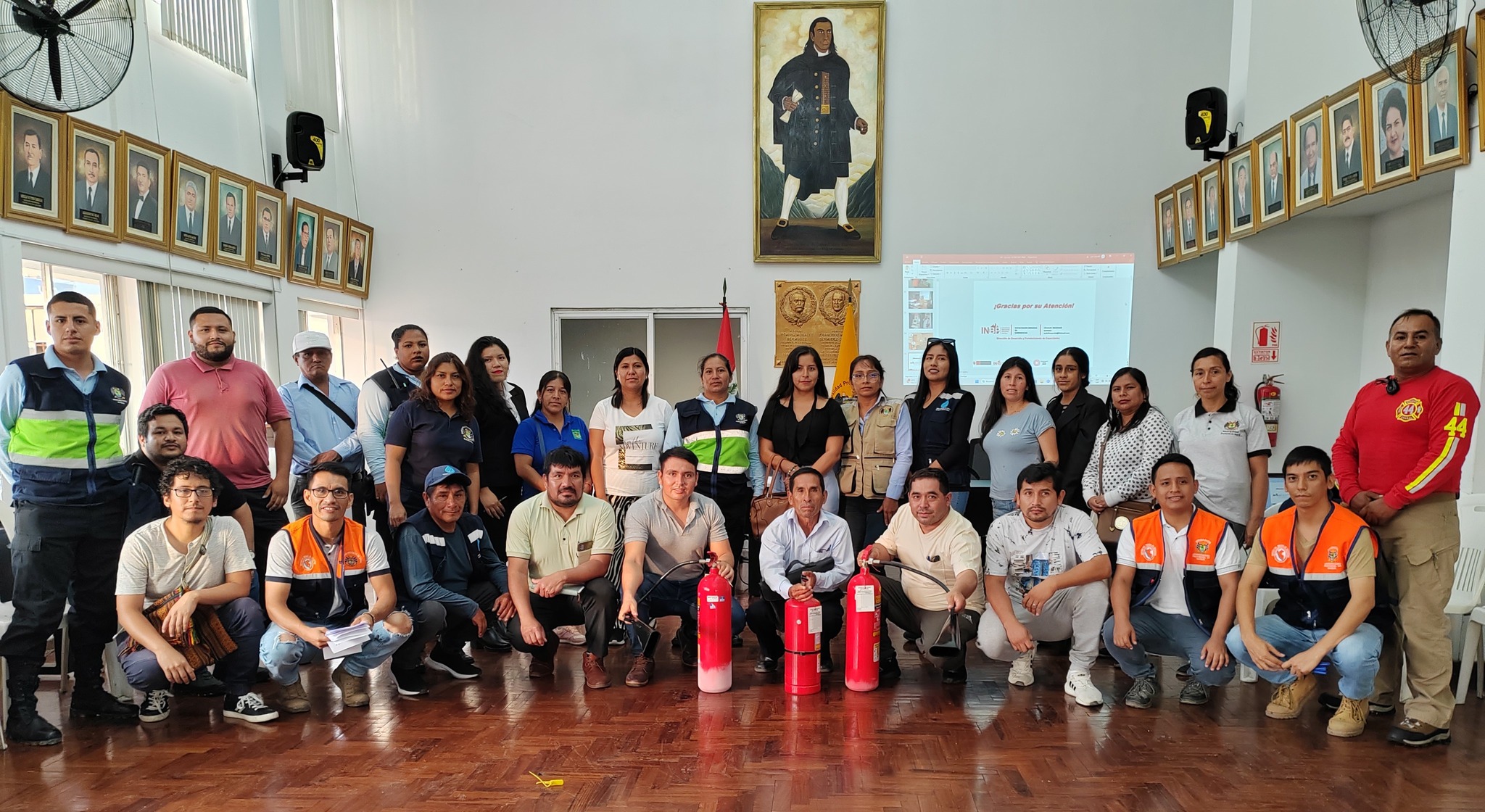 Se fortalece capacidades del personal municipal frente a las emergencias y manejo de extintores