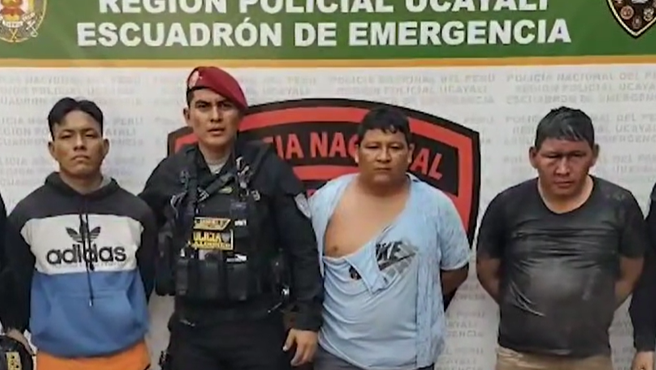 Wilmer Antonio Eteny Panduro, José Reynaldo Ricopa Ahuanari y Moisés Montoya Honorio