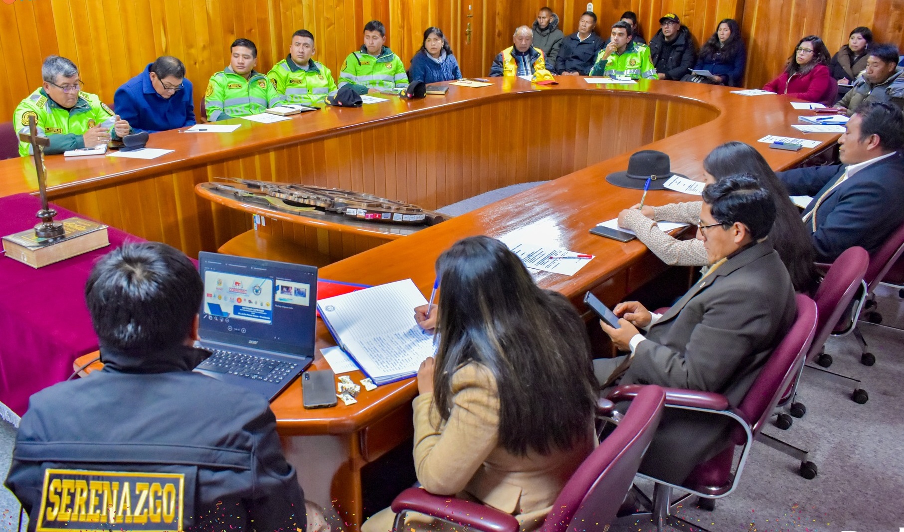 Miembros del COPROSEC evaluaron las acciones ejecutadas en la Festividad Virgen de la Candelaria 2024
