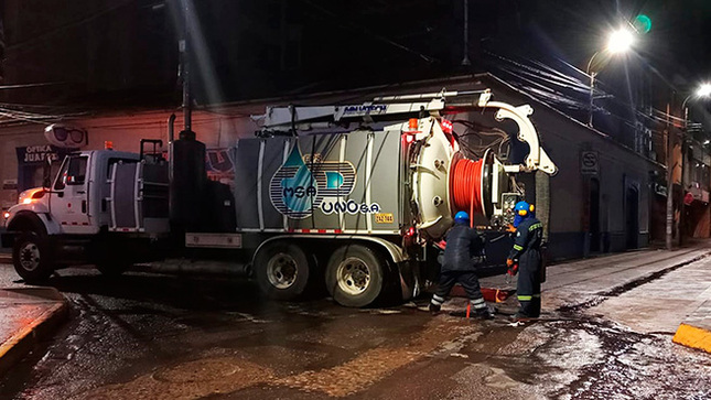 Emsapuno S.A. a través de la Subgerencia de Aguas Residuales, vienen desarrollando trabajos de mantenimiento preventivo en horario nocturno 