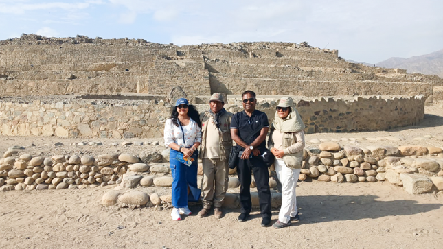 Embajador de la India se deslumbró visitando la Ciudad Sagrada de Caral