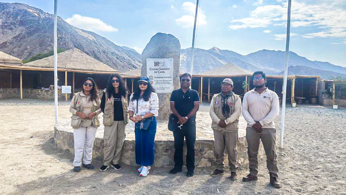 Embajador de la India se deslumbró visitando la Ciudad Sagrada de Caral