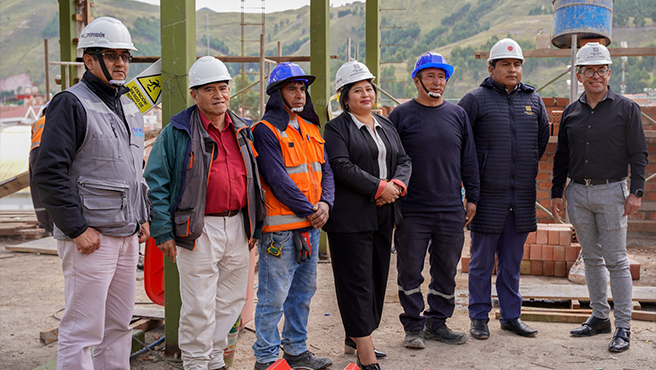 Presidenta de la Corte de Cusco realiza inspección a obras de construcción de las sedes judiciales de Canchis y Quispicanchi