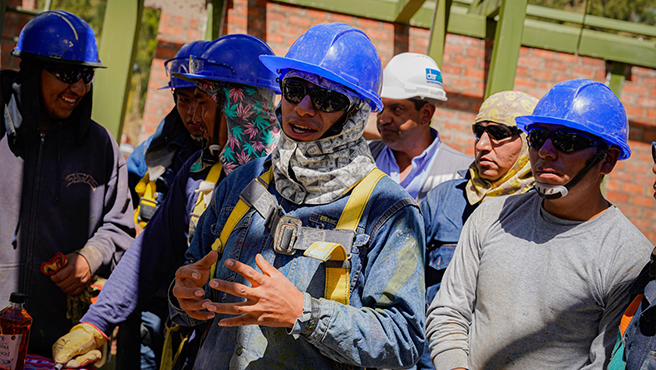 Presidenta de la Corte de Cusco realiza inspección a obras de construcción de las sedes judiciales de Canchis y Quispicanchi