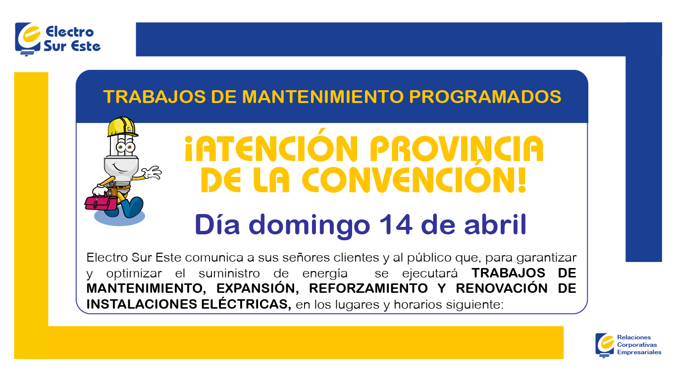 Información corte programado 14 de abril  