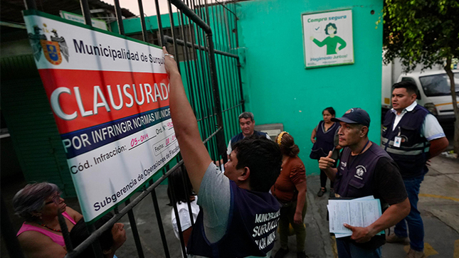 Clausuran mercados Salaverry y Morococha por medidas de seguridad.