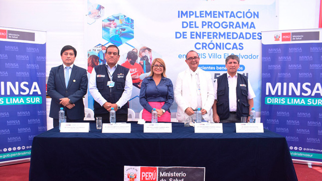 450 mil personas serán beneficiadas con la Implementación del Programa de Enfermedades Crónicas en la RIS Villa El Salvador