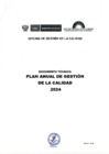 Vista preliminar de documento PLAN ANUAL DE GESTION DE LA CALIDAD 2024