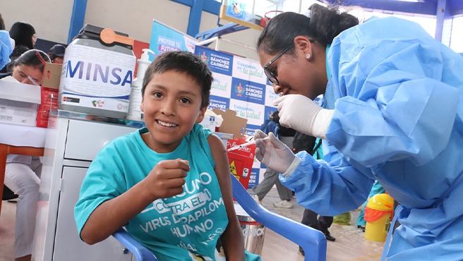 La Libertad: niños, niñas y adolescentes de Huamachuco se protegen contra el Virus del Papiloma Humano 