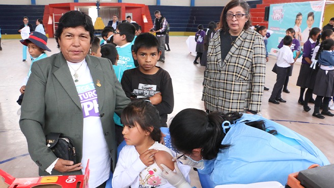 La Libertad: niños, niñas y adolescentes de Huamachuco se protegen contra el Virus del Papiloma Humano 