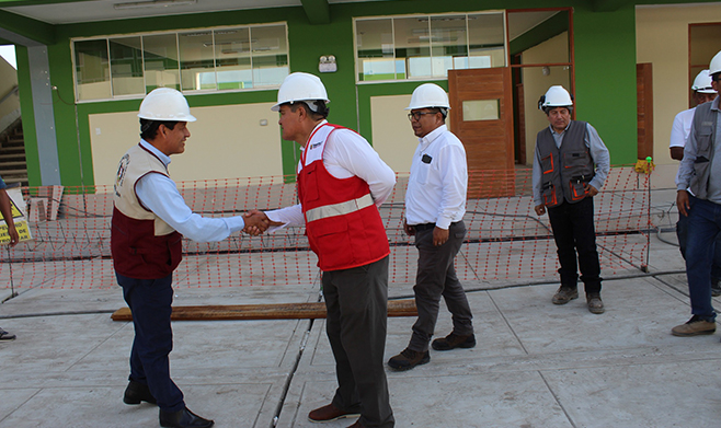 Pasamayo: Notables avances en la construcción de pabellones en IE José Carlos Mariátegui.