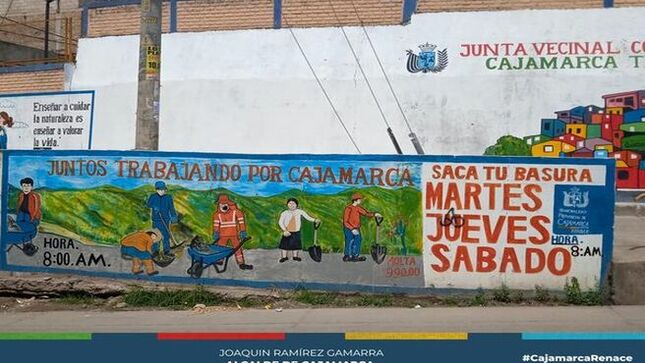 📌Conoce nuestros nuevos murales ambientales educadores que embellecen nuestra ciudad. Cada mural cuenta sobre la importancia de cuidar nuestro entorno y preservar la naturaleza, además de los horarios de recojo de basura. 