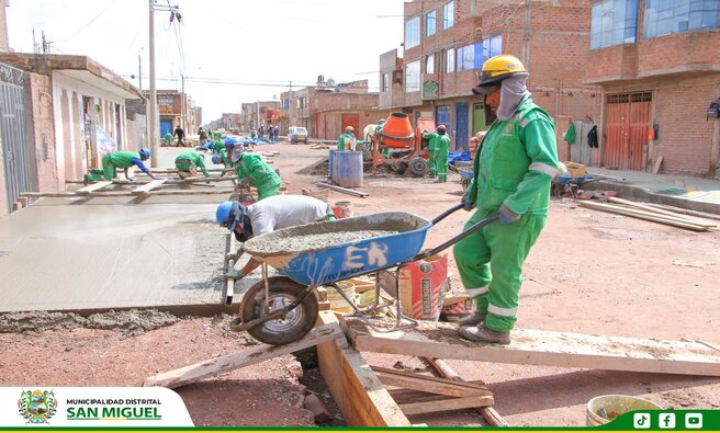 Obra de la Urbanización Mariano Melgar cuenta con un avance físico de más del 37 % en su ejecución física en el Distrito de San Miguel.