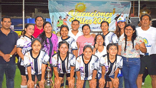 Cerro Blanco Campeón del Torneo de Fútbol Femenino 