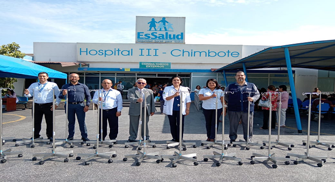EsSalud Áncash adquiere porta sueros para áreas de hospitalización