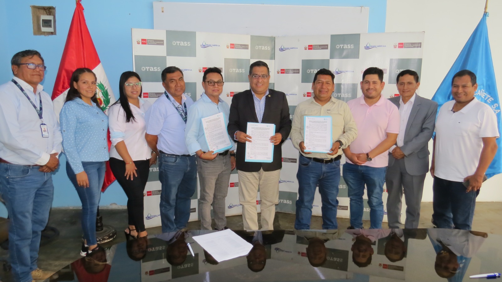Captura de imagen del acuerdo firmado entre ambos representantes de ambas instituciones.