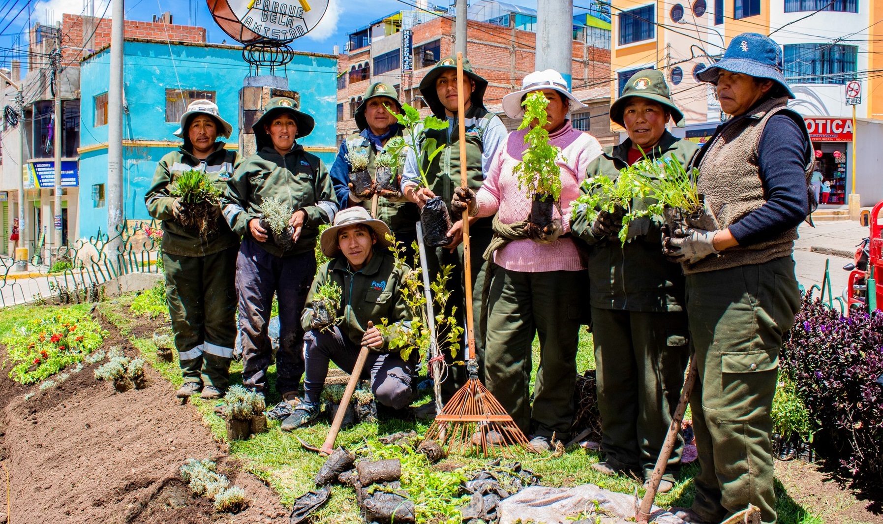¡Un nuevo pulmón verde para Puno! Se renovó parque de la amistad en el barrio Laykakota