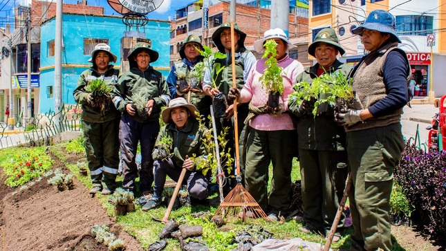 ¡Un nuevo pulmón verde para Puno! Se renovó parque de la amistad en el barrio Laykakota