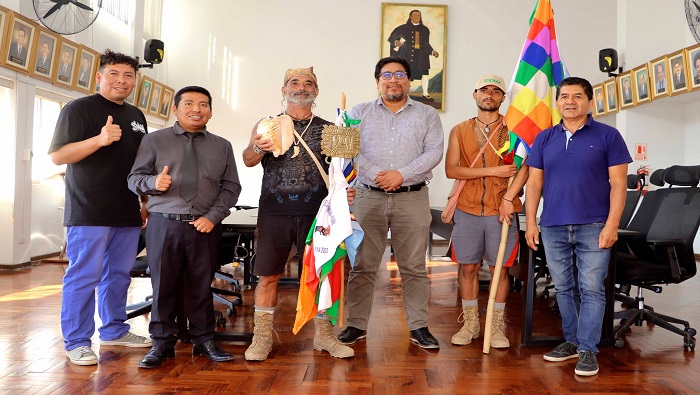 el "Chaski del bicentenario" fue recibido en el Palacio Municipal