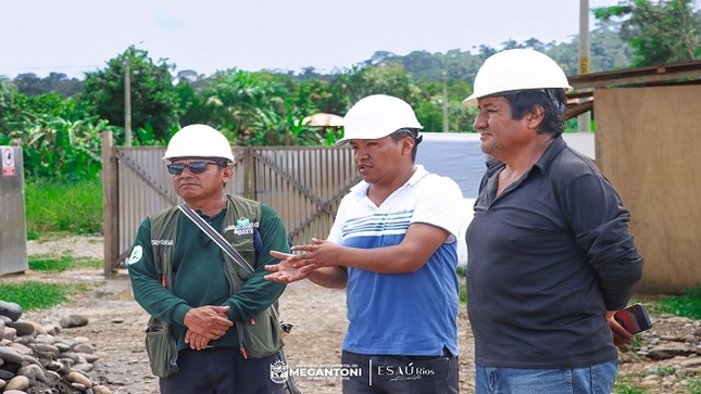 Regidor de Megantoni fiscaliza obras en la CCNN Kirigueti