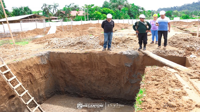 Regidor de Megantoni fiscaliza obras en la CCNN Kirigueti