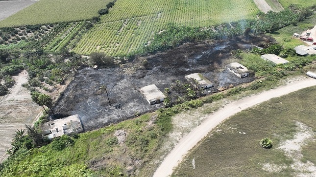 Municipalidad de Huaral brinda ayuda en incendio cercano al centro poblado Jecuán