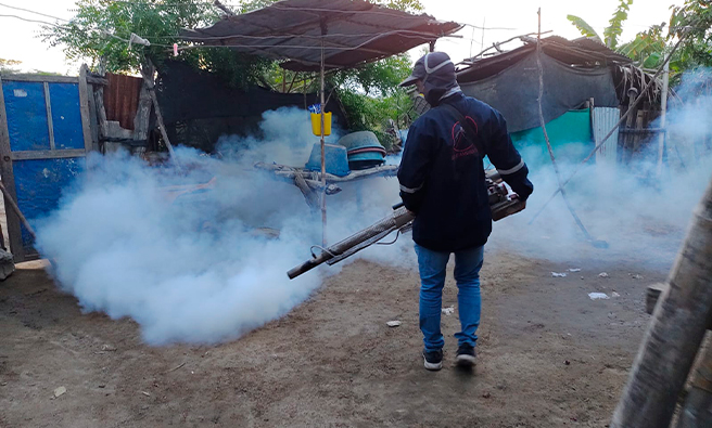 Ultimo día de fumigación en paccha
