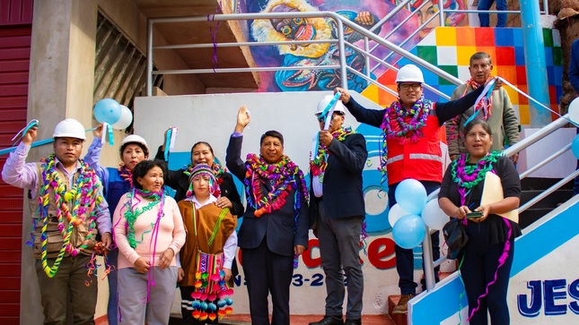 Vecinos del barrio Andrés Avelino Cáceres beneficiados con obra que mejora su calidad de vida